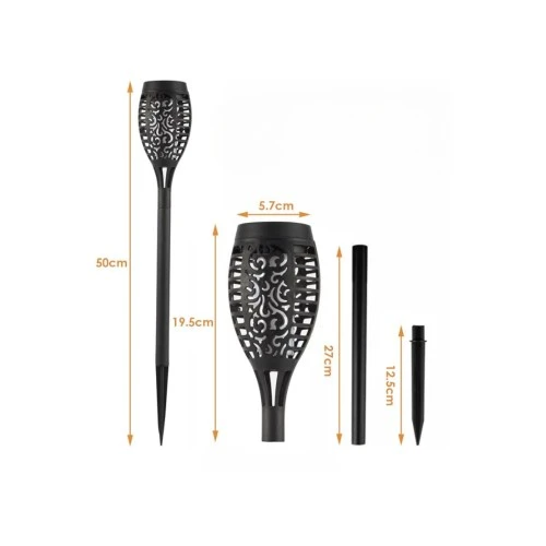 Periboia Solar Alev Efektli Bahçe Lambası - 2