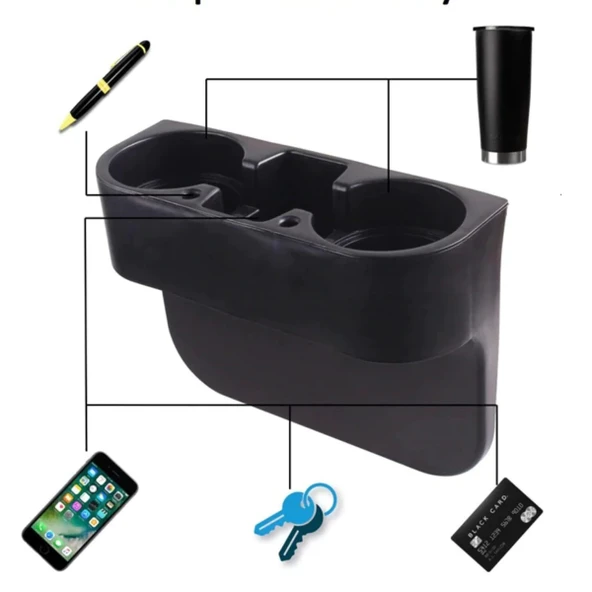 Periboia Oto Koltuk Yanı Bardak Tutucu Organizer - 3