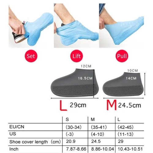 Periboia Su Geçirmez Ayakkabı Kılıfı L Beden