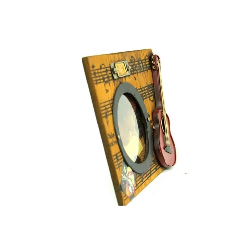 Periboia Gitar Temalı El Yapımı Fotoğraf Çerçevesi - 3