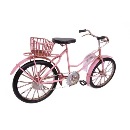 Periboia El Yapımı Pembe Bisiklet Maketi - 4