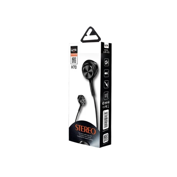 LinkTech H70 Mikrofonlu Stereo Kulak İçi Kablolu Kulaklık - 7