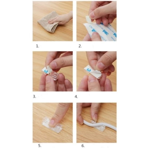 Periboia Kablo Sabitleyici Klips Seti 20 Adet - 2