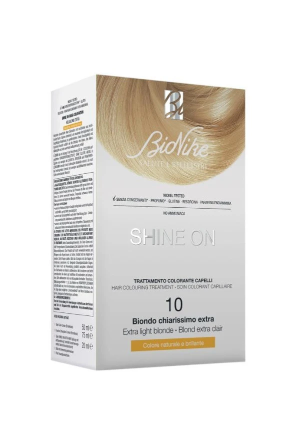 BIONIKE SHINE ON Hair Colouring Treatment No: 10.0 EXTRALIGHT BLONDE
