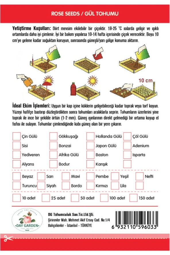25 Adet Karışık Renk Dahlia Yıldız Çiçeği Tohumu ve 10 Adet  Karışık Renk Lale Çiçek Tohumu ürün görseli