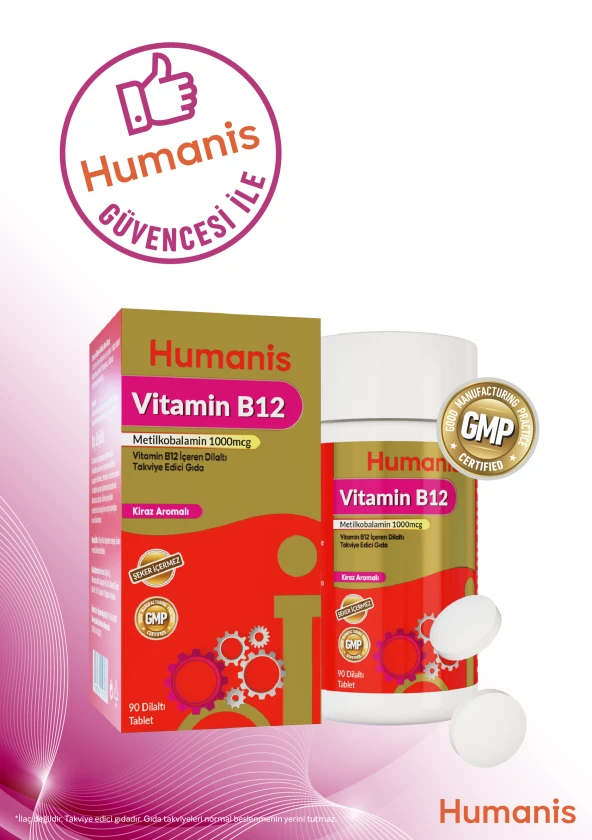 Humanis B12 Dilaltı 90 Tablet