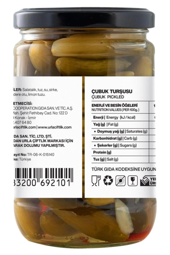 Urla Çiftlik Ev Yapımı Çubuk Turşu - 2