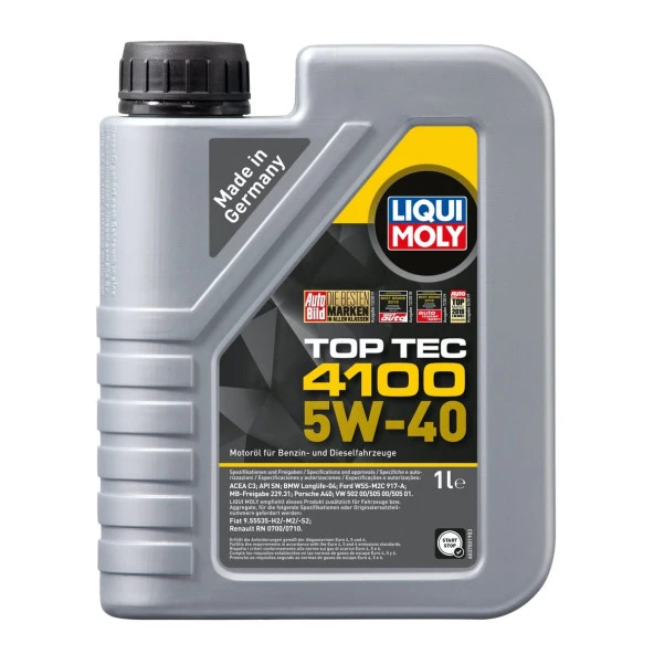 Liqui Moly Top Tec 4100 5W40 Motor Yağı (1 Litre)