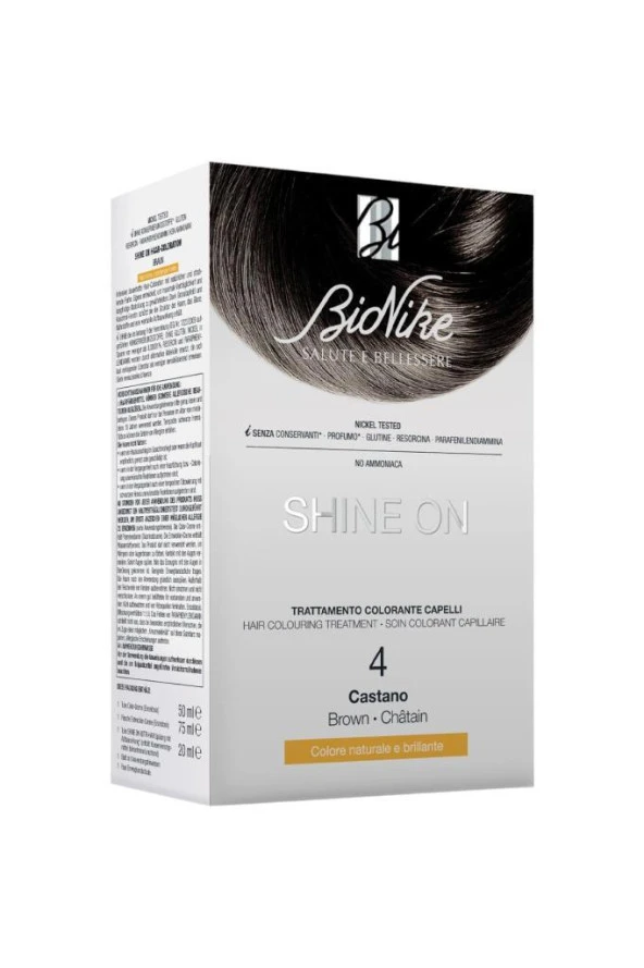 BIONIKE SHINE ON Hair Colouring Treatment No: 4 BROWN