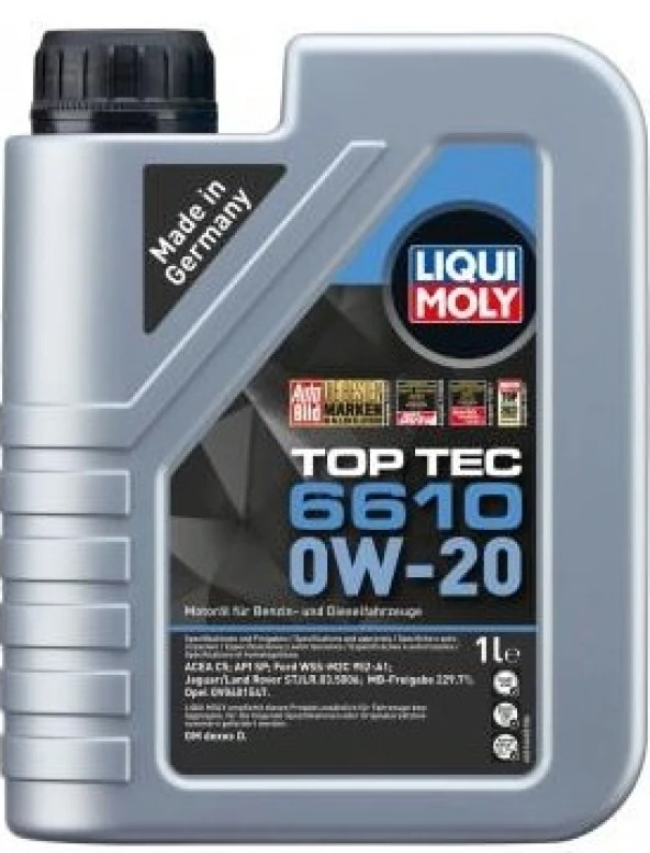 Liqui Moly Top Tec 6610 0W20 Motor Yağı (1 Litre)