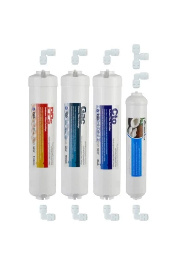 Ds Natural Water Su Arıtma Cihazı 4’lü Filtre Seti Inline