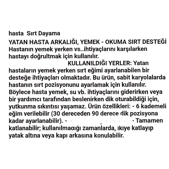 HASTA SIRT DAYANAĞI - 3