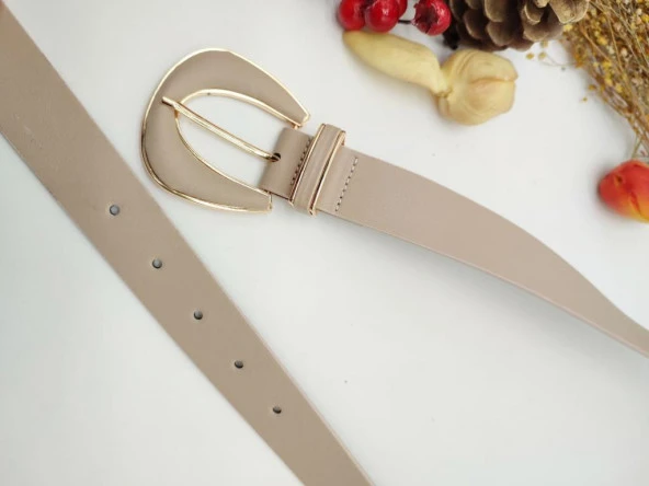 Altın Renk Detaylı Kadın Kemer - 6