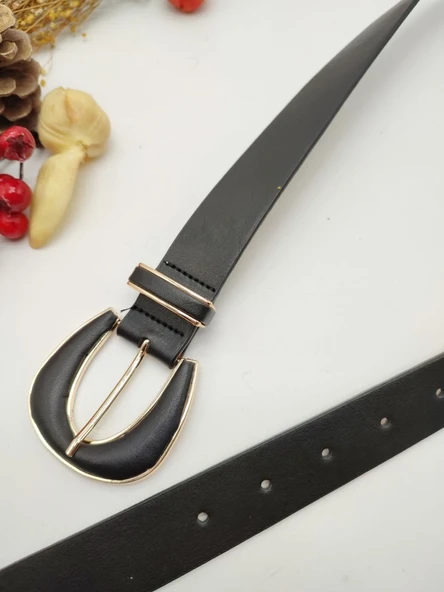 Altın Renk Detaylı Kadın Kemer - 7