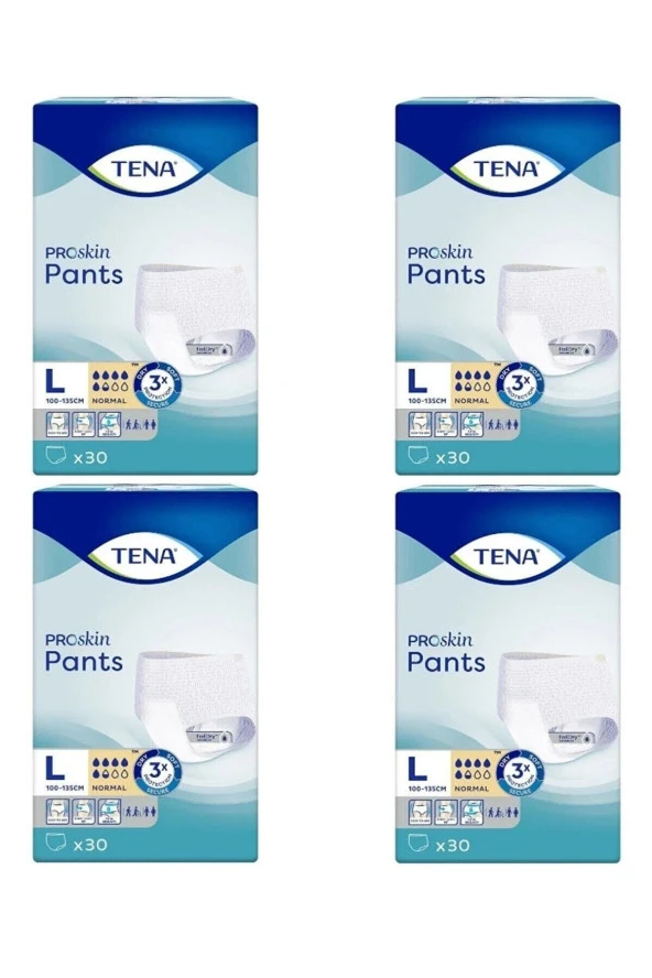 TENA 5.5 Proskin Pants Damla Emici Külot Large (l) Büyük Boy 120'li