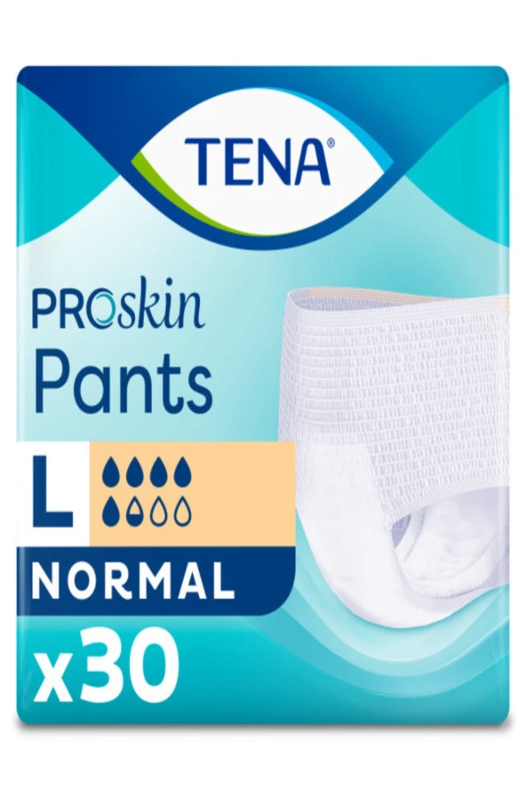 TENA Proskin Pants Normal Emici Külot Büyük Boy (l) 5.5 Damla 30'lu 7322540630336