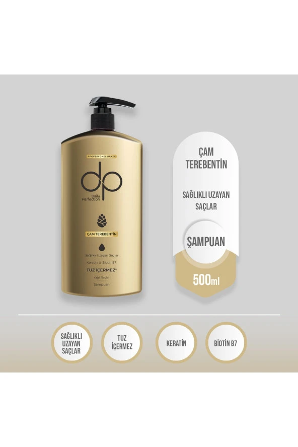 DP DAİLY PERFECTİON Daily Perfection Çam Terebentin 500 Ml Tuzsuz Şampuan