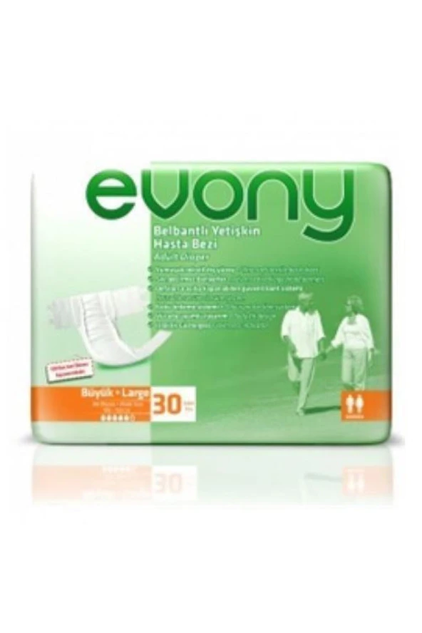 Evony Belbantlı Yetişkin Hasta Bezi Large 30'lu Paket ürün görseli