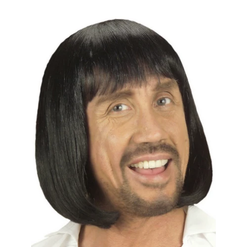 Periboia Ortaçağ Peruğu Kısa Siyah