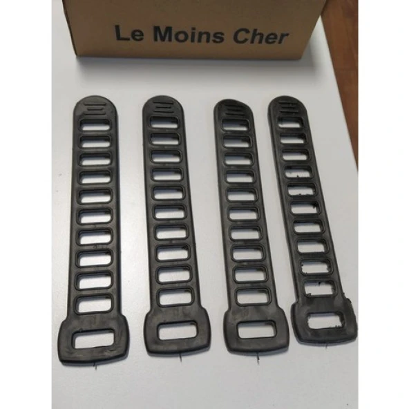 Bisiklet Taşıyıcı Yedek Kayışı 4 Adet Yumuşak Plastik Set - 2