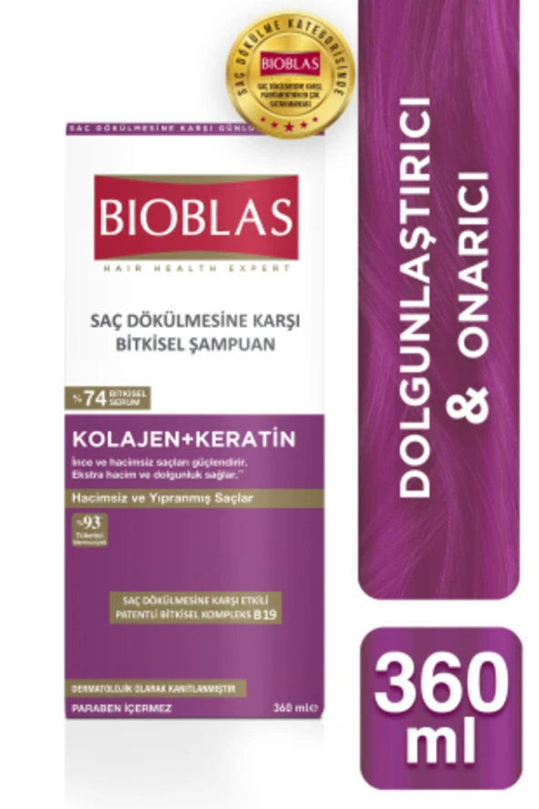 Bioblas Collagen Keratin Şampuan 360 ml ürün görseli