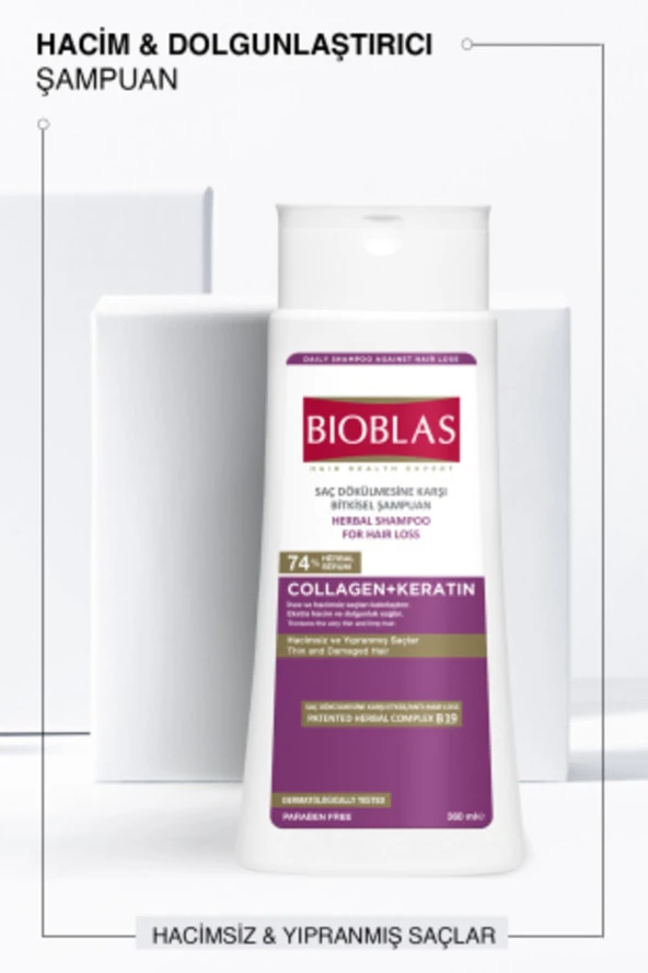Bioblas Collagen Keratin Şampuan 360 ml - Resim 2