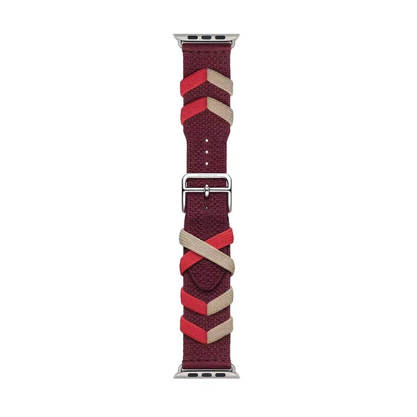 Watch 7 45mm KRD-97 Sarmal Örgü Tasarımlı Kordon - Resim 5