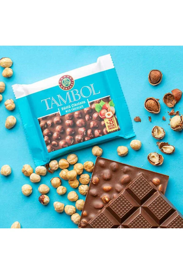 Kahve Dünyası Tambol Sütlü Fındıklı Çikolata 77 gr x 2 Adet - 2