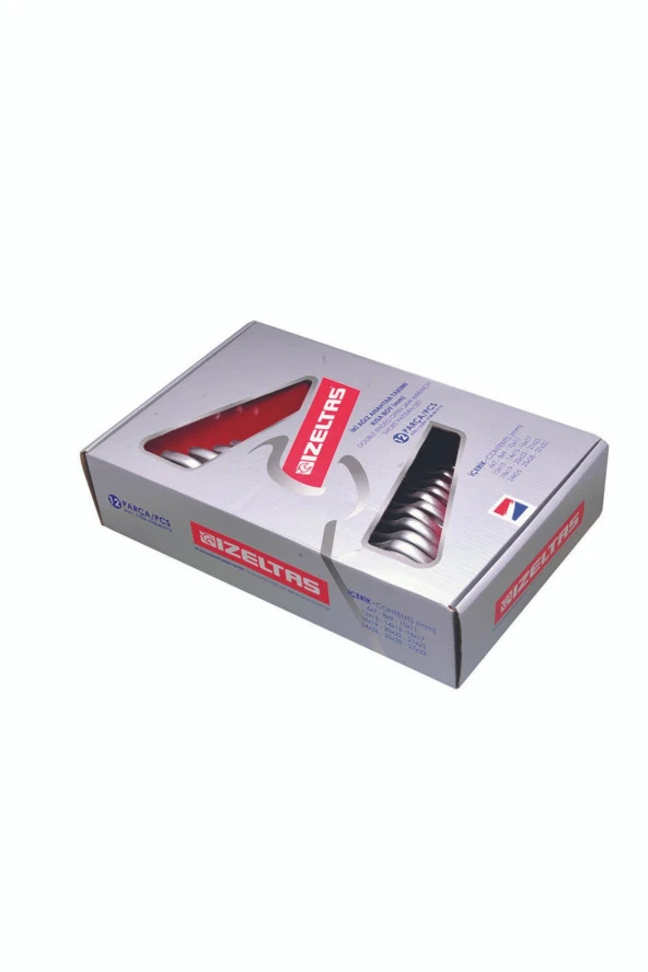 İzeltaş Açık Ağız Anahtar Takımı Kısa 8 Parça 0100002108 - Resim 2