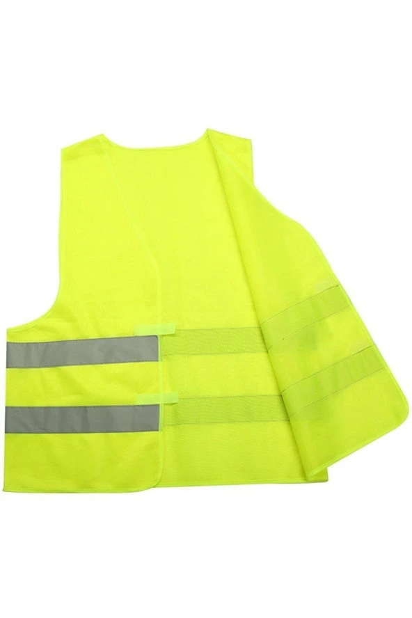 Reflektörlü Motosiklet Scooter Ikaz Yeleği - Resim 2