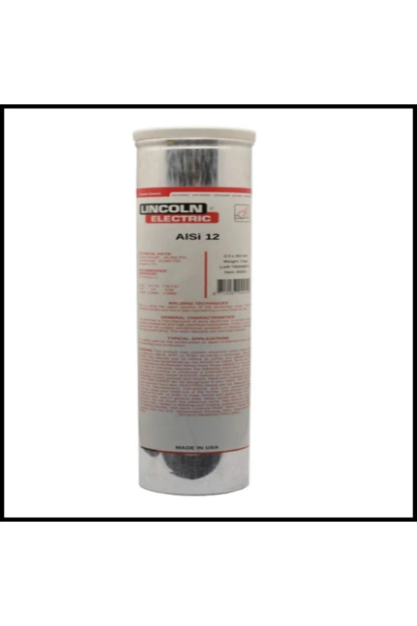 Lincoln Electric Alsi 12 3,20mm 4047 Alüminyum Kaynak Elektrotu (20 Adet)