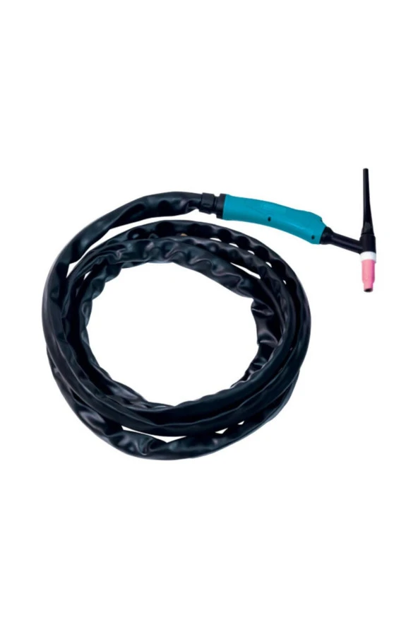 Askaynak/Zenweld 200 Amper Hava Soğutmalı Argon Tıg Kaynak Torcu Deri Kılıf Flex Boyun 4 Mt.