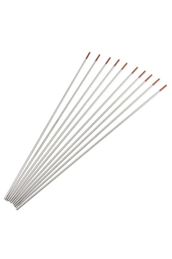 Kırmızı Tungsten Elektrod Argon Iğnesi 2.0x175 Mm - 10 Adet