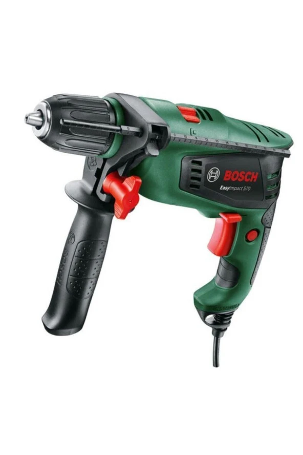 Bosch Easyimpact 570 Darbeli Matkap + 73 Parça Takım Çantası Pense Çekiç Tornavida Matkap Ucu