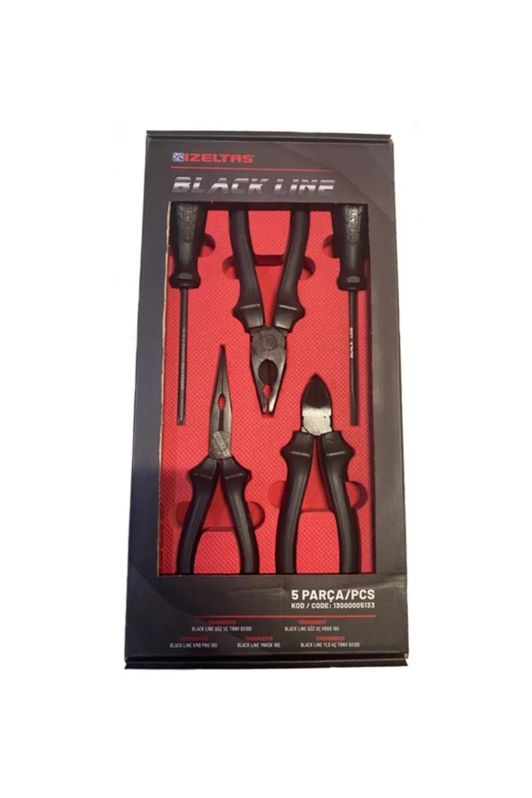 İzeltaş Black Line 5 Parça Set - 2