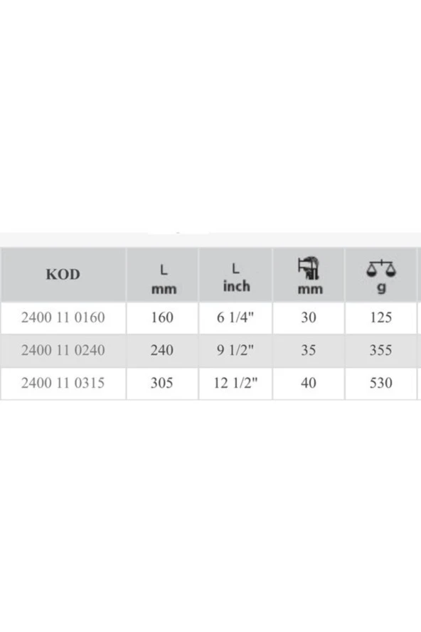 İzeltaş Fort Pense Üniversal 240 mm - 2