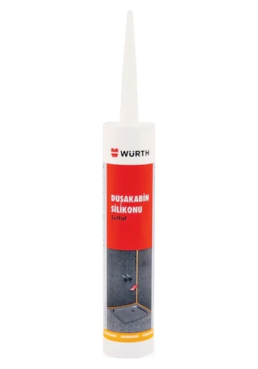 Würth Duşakabin Silikonu Şeffaf 310 Ml 2 Li Paket