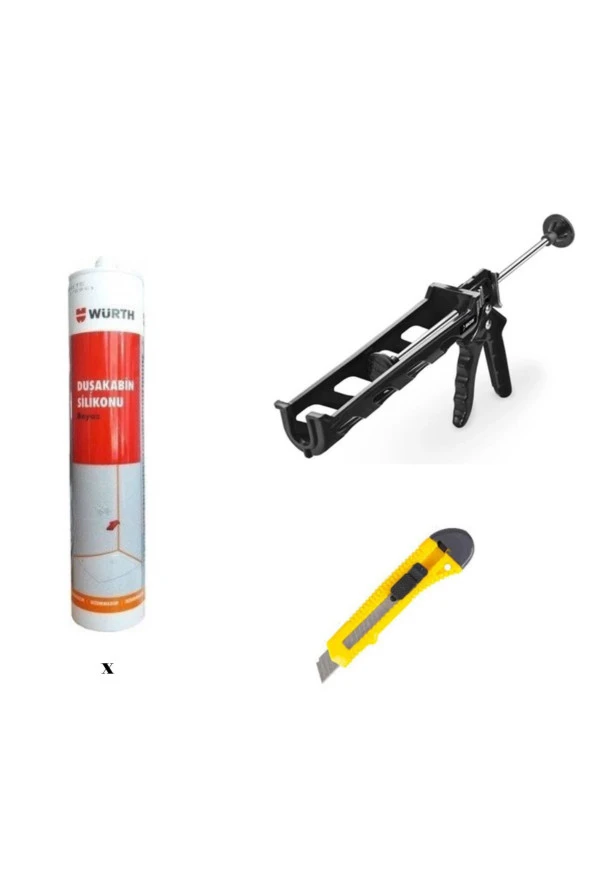 Würth Duşakabin Silikonu Beyaz 310 ml SET