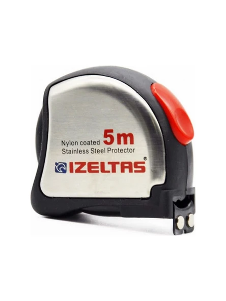 İzeltaş 0588150015 Şerit Metre Krom 5 M