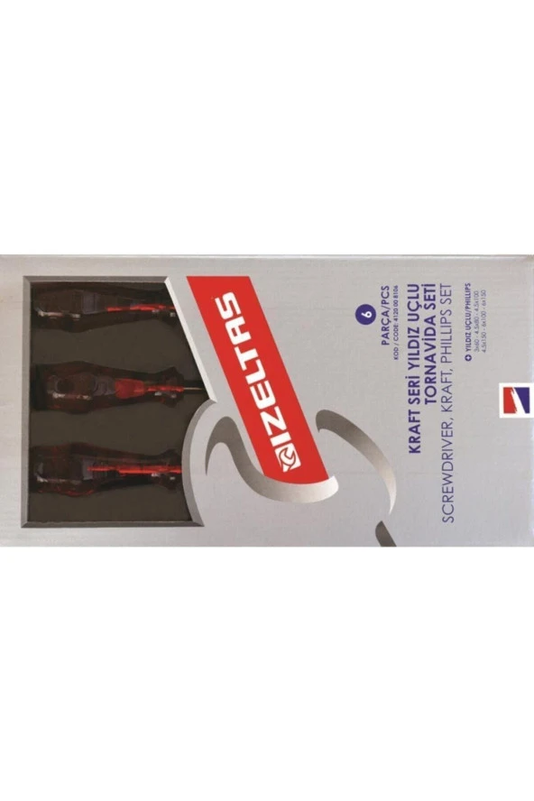 İzeltas 4120 00 8106 Kraft Seri Yıldız Uçlu Tornavida Seti 6 Parça - 2
