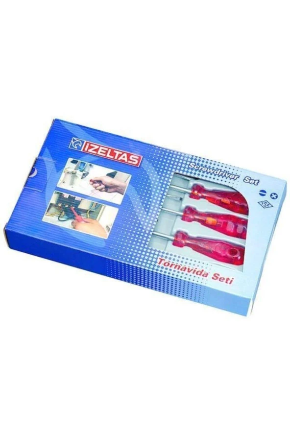 İzeltas 4120 00 8106 Kraft Seri Yıldız Uçlu Tornavida Seti 6 Parça - 4