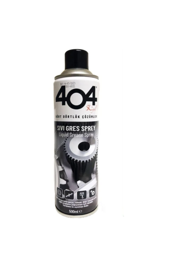 404 Sıvı Gres Yağı Sprey 500 Ml