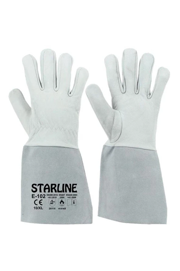 Starline E-102 Argon Kaynak Kaynakçı Eldiveni 35 Cm 10XL ürün görseli