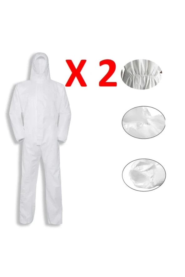 Tek Kullanımlık Lamineli Boyacı Tulumu 56 Gr/m2 - Xl ( 2 Adet) ürün görseli