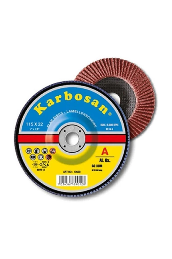 Karbosan Ao Flap Disk Zımpara 115mm Nk 80 Kum - 10lu Paket ürün görseli