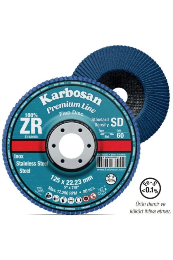 115 Mm Premium Line Zr Sd Flap Disk - 40 Kum ürün görseli