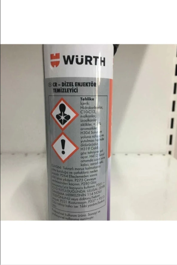 Würth Skt: 2026 Yeni Seri Vuruntuyu Ve Enjektördeki Kalıntıyı Yok Eden Enjektör Temizleyici 300 ml - Resim 3