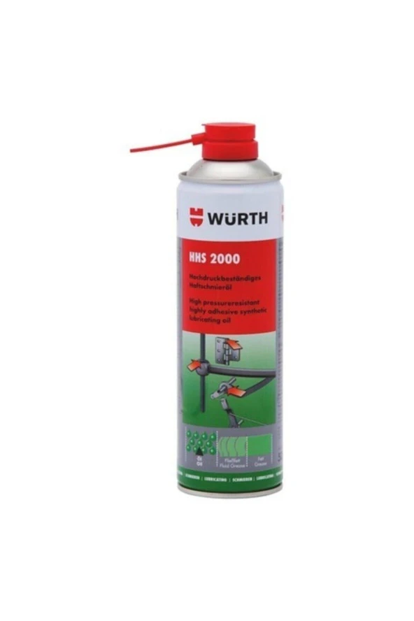 Würth Hhs 2000 - Sıvı Gres Yağlama Spreyi 500 ml