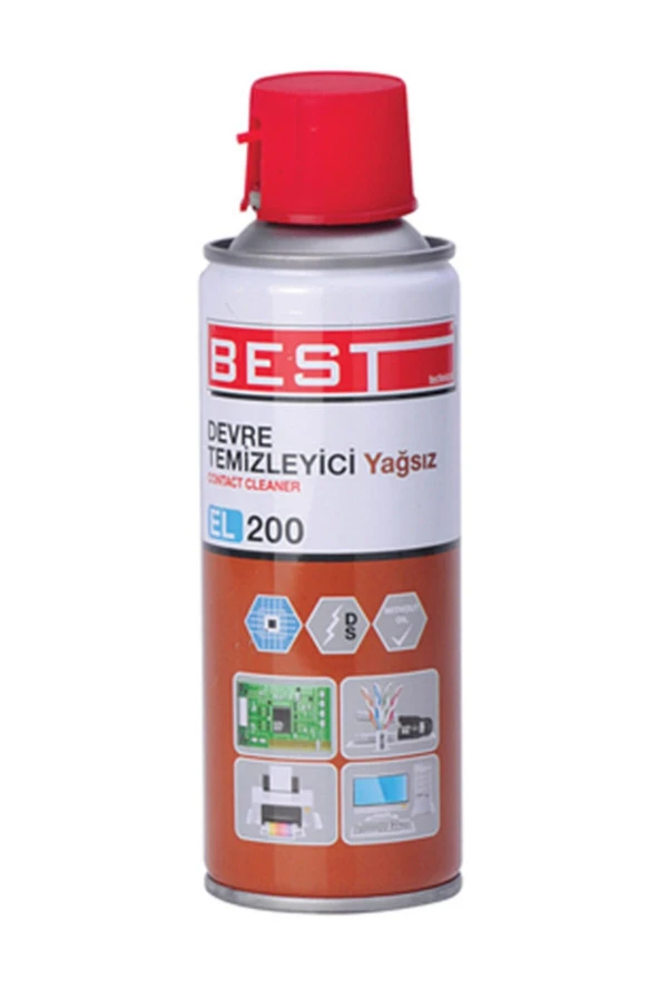 Best El200 Yağsız Elektronik Devre Temizleyici Sprey 200 Ml ürün görseli