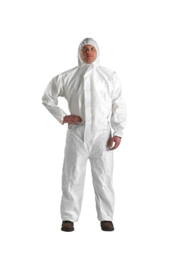 Tıbbi Koruyucu Giysi Tulum Beyaz ürün görseli